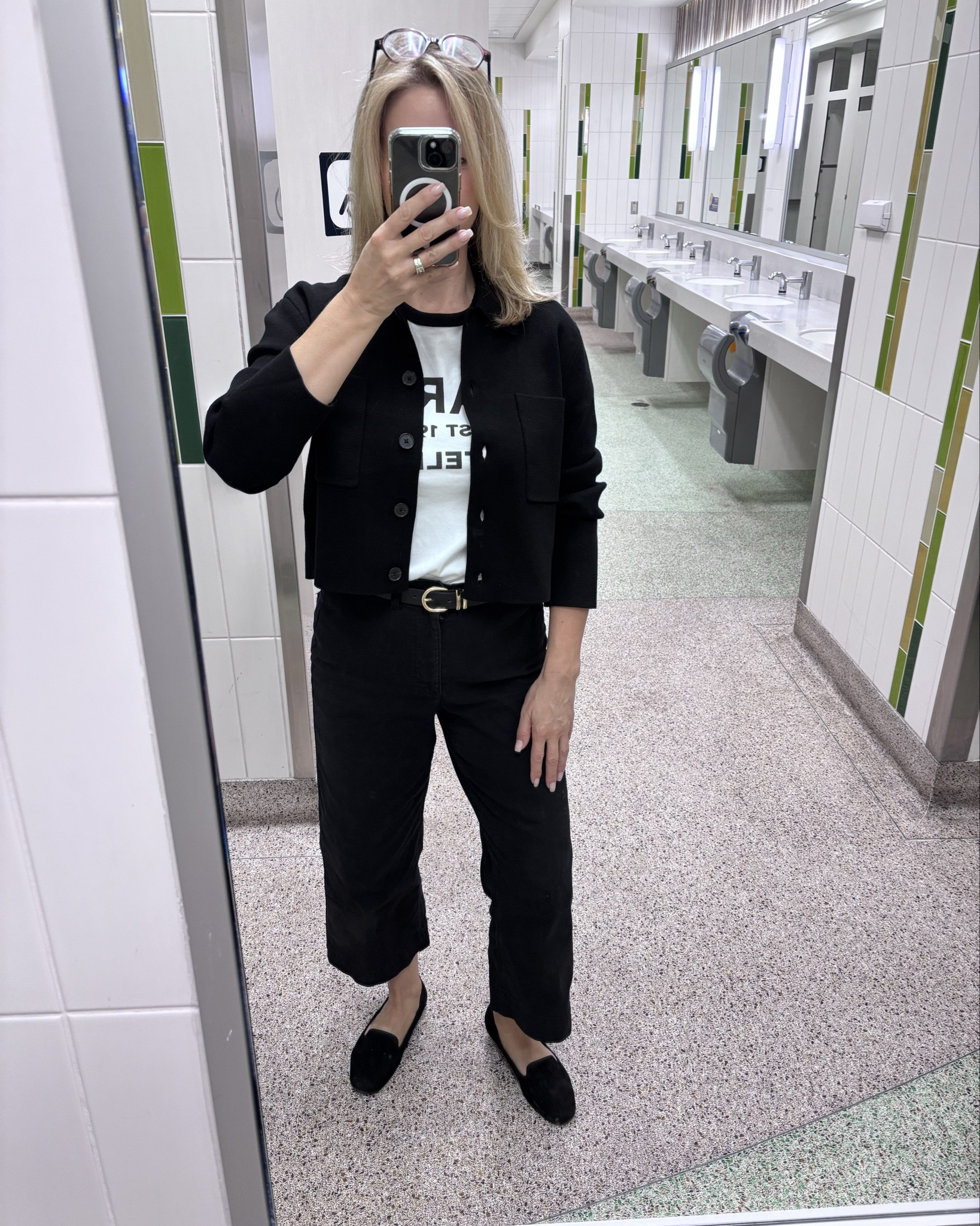 The quest for the perfect travel outfit always seems to be on the forefront of my mind when getting ready to go on vacation.

On our most recent trip to Mexico, I layered up with a collared cardigan, a lightweight white tee with black trim and a black capri pant. 

The cardigan has a relaxed fit with patch pockets. The yarn that it’s made from is really soft but dense. 

Coming home I wore a black hoodie as it was going to be quite cold when we landed in Alberta.

#LTKHoliday #LTKOver40 #LTKTravel