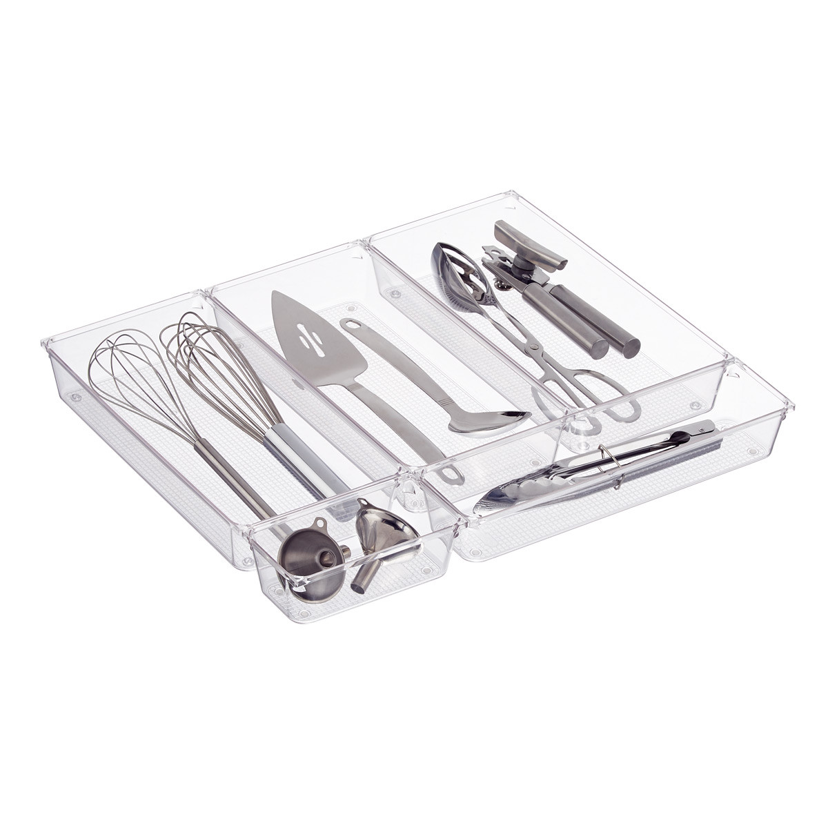 The Everything Organizer Drawer Organizers Clear Set of 5 | The Container Store