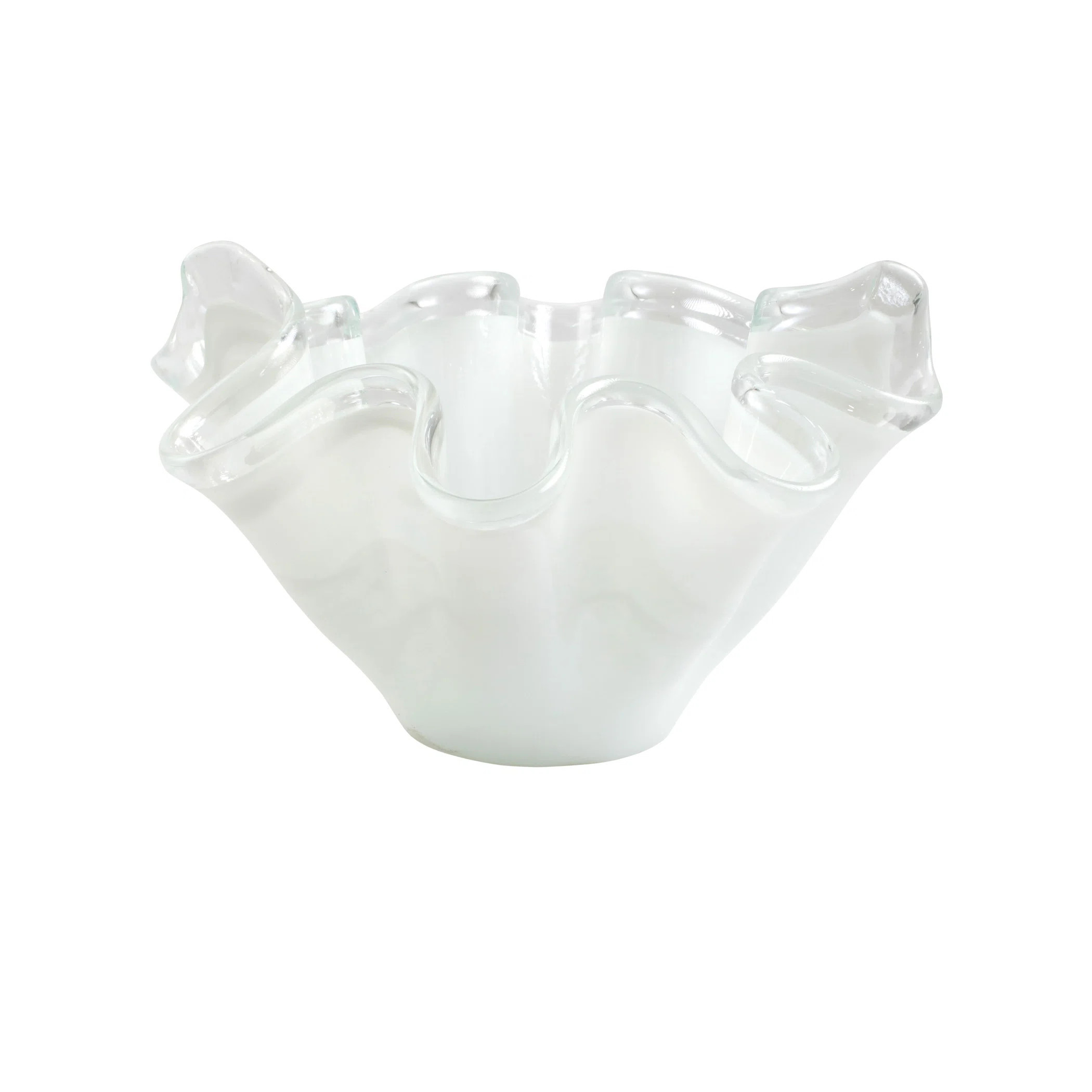 Onda Glass White Bowl | Wayfair North America