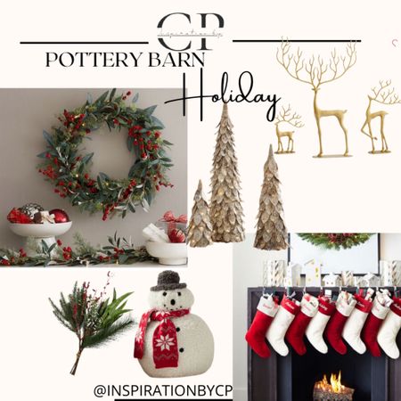 Pottery barn holiday collection 
Stockings, Christmas wreath, holly berry wreath, snowman pillow, Christmas decor, traditional Christmas decor 

#LTKstyletip #LTKhome #LTKSeasonal