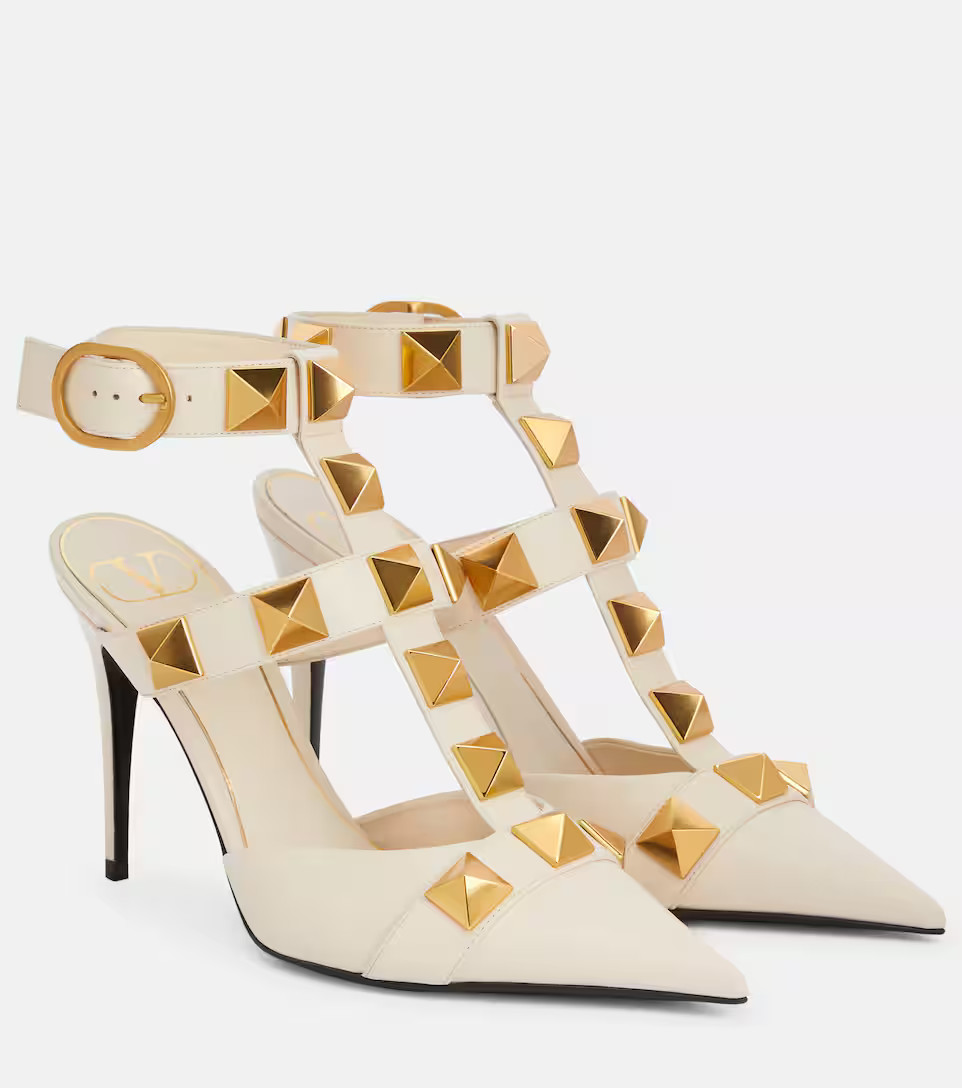 Roman Stud leather pumps | Mytheresa (US/CA)