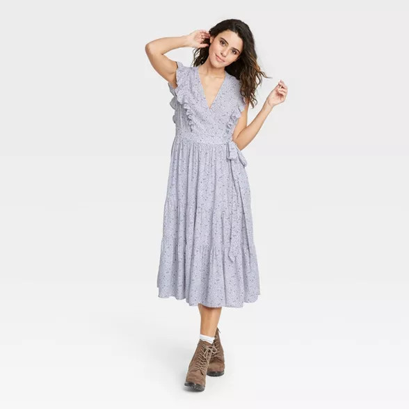 Women's Ruffle Sleeveless Wrap Dress - Universal Thread™ | Target