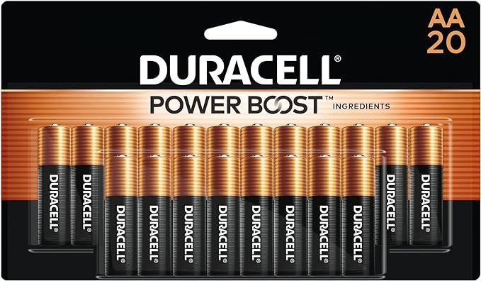 Duracell Coppertop AA Batteries with Power Boost Ingredients, 20 Count Pack Double A Battery with... | Amazon (US)