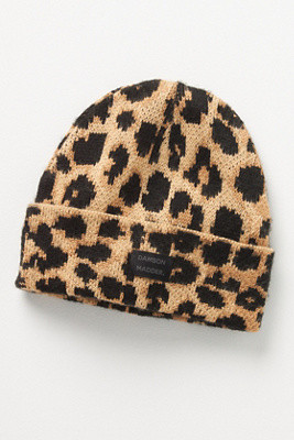 Damson Madder Leopard Knit Beanie | Anthropologie (US)