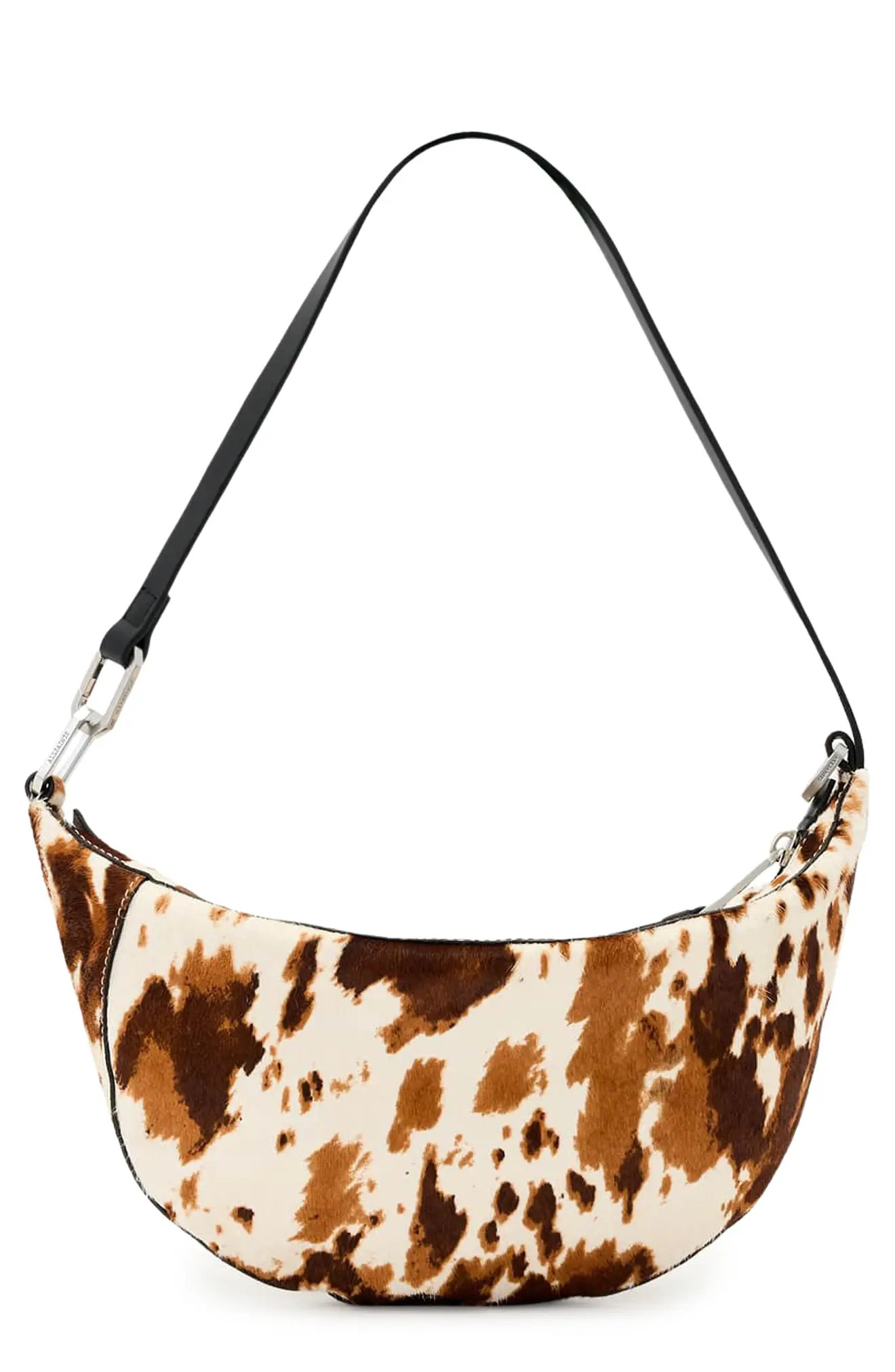 AllSaints Micro Luna Genuine Calf Hair Shoulder Bag (Women) | Nordstrom | Nordstrom