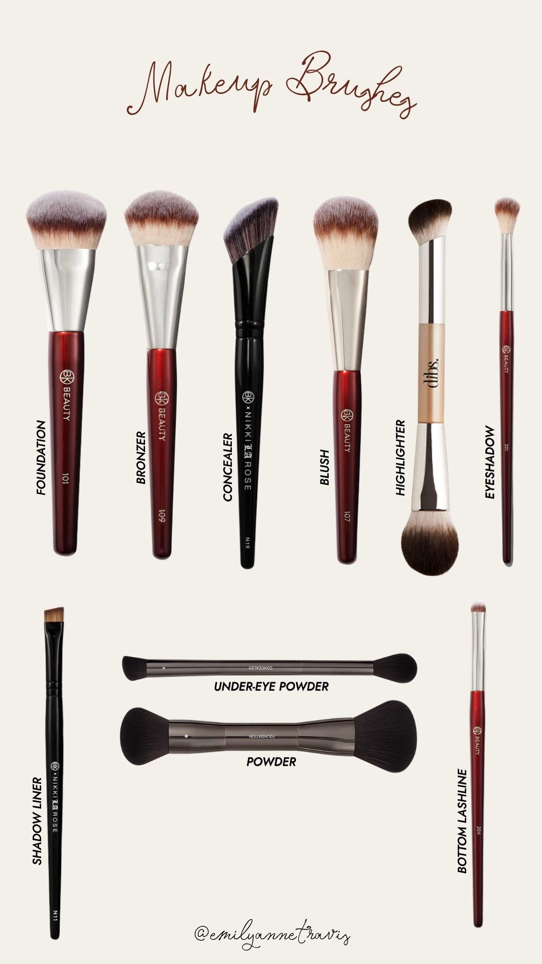 Makeup brushes I currently use! #beauty #makeupbrushes #makeup

#LTKBeauty