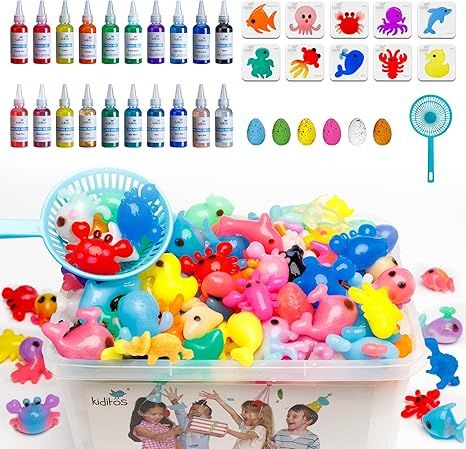 Kiditos 20 Colors New Magic Water ELF Toy Kit,Including 10 Colors Magic Gel,10 Colors Sparkling M... | Amazon (US)