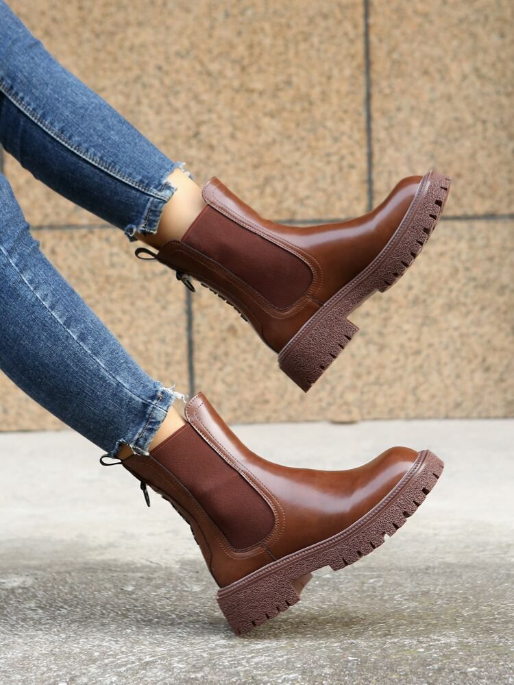 Minimalist Slip On Chelsea Boots | SHEIN