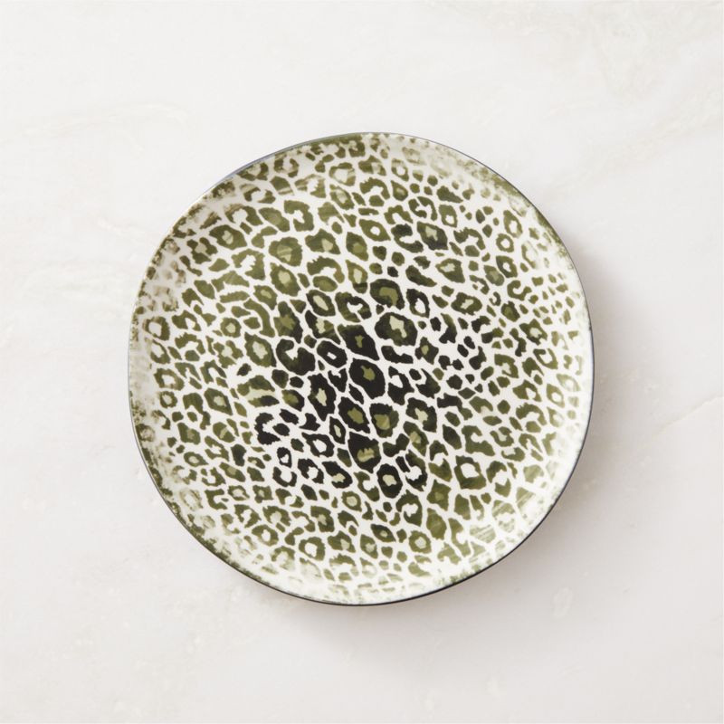 Keke Modern Leopard Print Appetizer Plate | CB2 | CB2