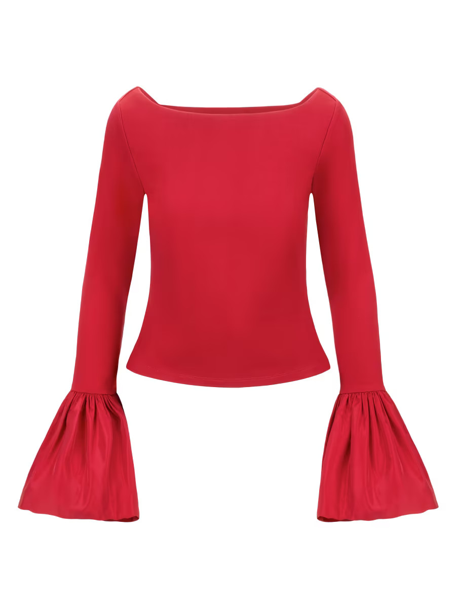 Paige Bell-Sleeve Top | Saks Fifth Avenue