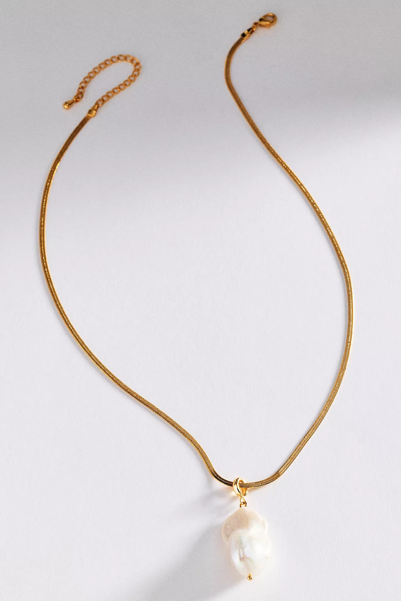 Organic Freshwater Pearl Pendant Necklace | Anthropologie (US)