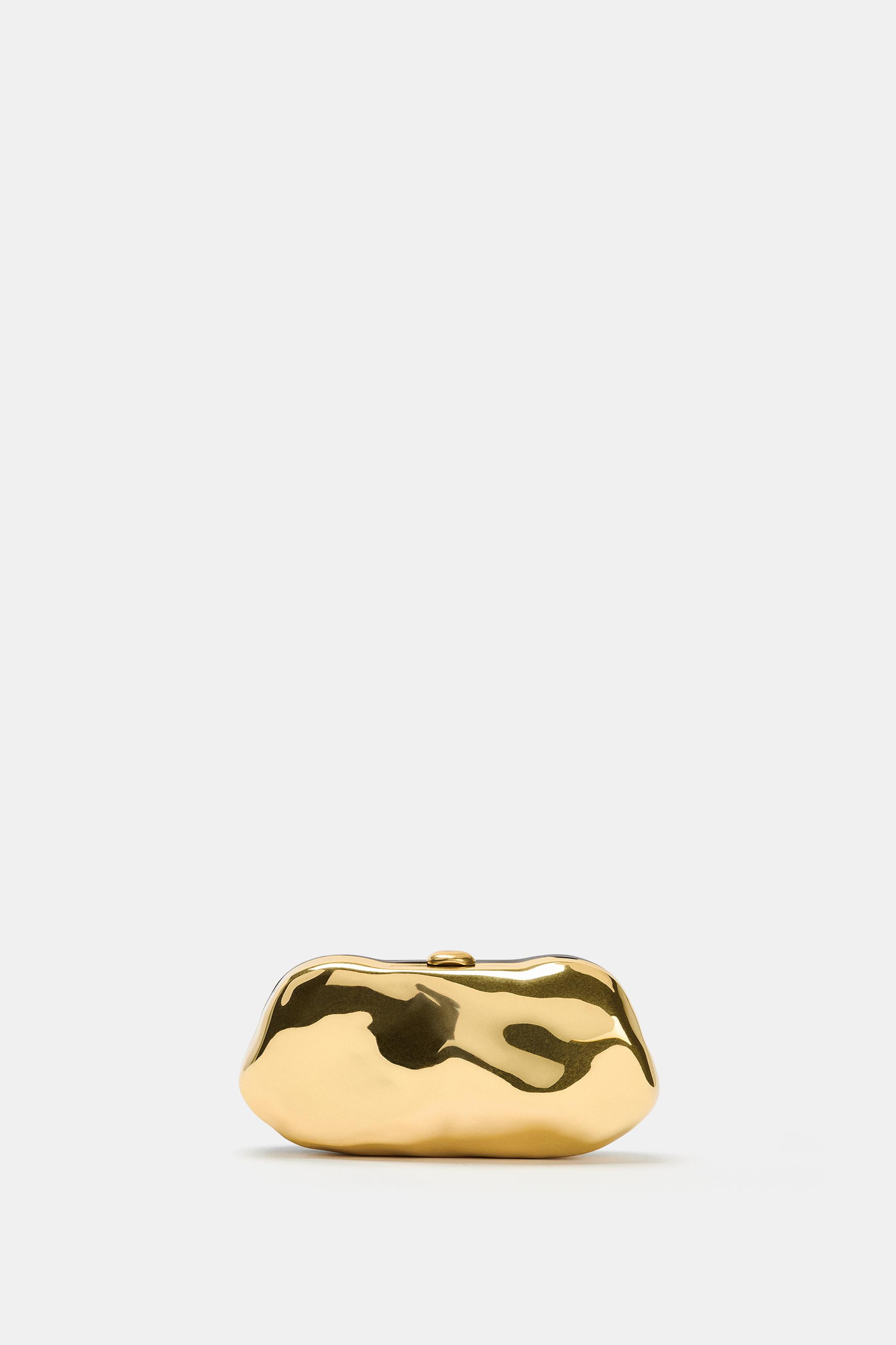 METALLIC BOX BAG | Zara US