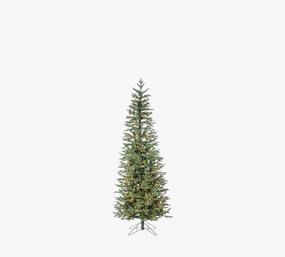 Lit Narrow Jackson Pine Faux Christmas Trees​ | Pottery Barn (US)