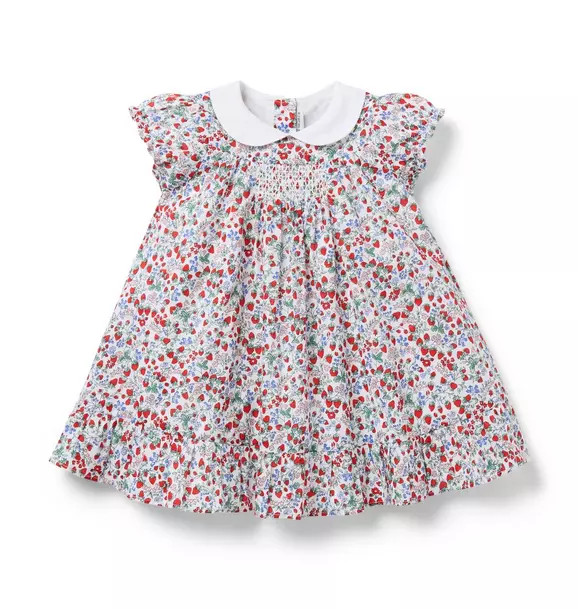 Baby Ditsy Strawberry Floral Dress | Janie and Jack