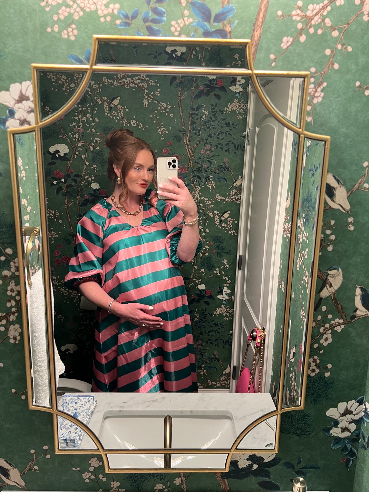 Shein dress fits true to size, wearing medium. It is bump friendly. 

Shein - Target - gold earrings - striped dress - preppy style - preppy - going out - date night - pregnancy - maternity - affordable style - affordable fashion - wedding guest dress - wedding guest - summer wedding - summer wedding guest - rehearsal dinner - vacation style - under $50

#LTKFindsUnder50 #LTKSeasonal #LTKBump