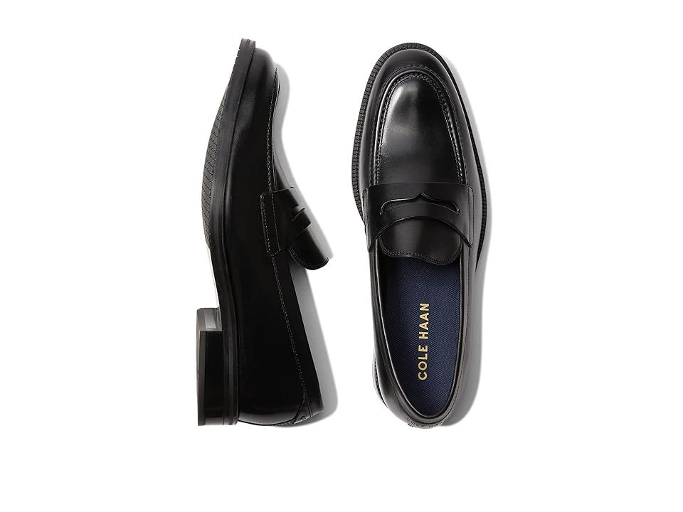 Cole Haan Modern Essentials Penny Loafer (Black) Men's Shoes | Zappos