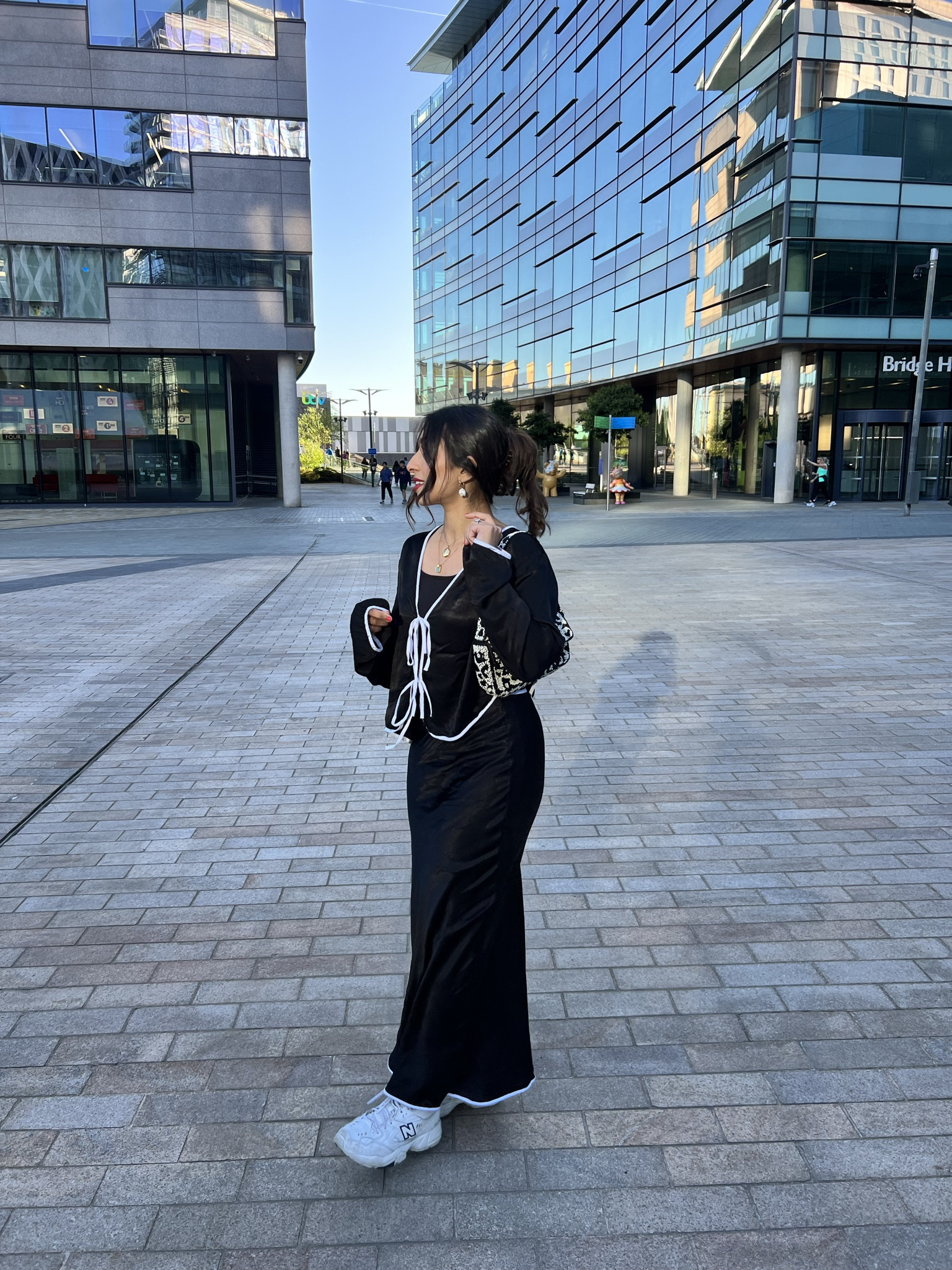 Black satin coord 

#LTKsalealert #LTKSeasonal #LTKstyletip