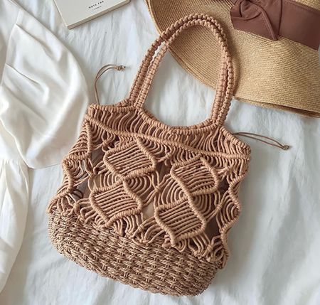 Cutest woven tote 🧡✨

•
•
•

Mini Clutch Handbag Tote Cotton Crochet Bucket Top-handle Drawstring Beach Woven Fishing Net Pouch Purse
Spring look, bag, vacation, earrings, hoops, drop earrings, cross body, sale, sale alert, flash sale, sales, ootd, style inspo, style inspiration, outfit ideas, neutrals, outfit of the day, ring, belt, jewelry, accessories, sale, tote, tote bag, leather bag, bags, gift, gift idea, capsule wardrobe, co-ord, sets, summer dress, maxi dress, drop earrings, summer look, sandals, heels, strappy heels 


#LTKGiftGuide #LTKitbag #LTKunder50