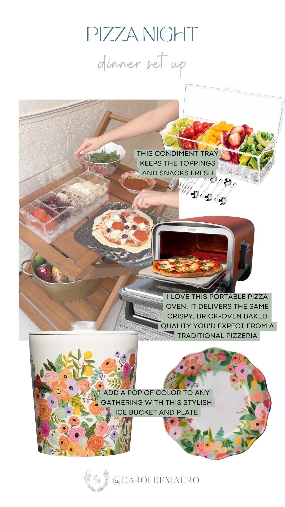 Pizza night just got a serious upgrade — this setup makes the whole evening feel like a fun and delicious family event.

dinner setup, family dinner, hosting ideas, pizza party, dinner inspo, family fun, portable pizza oven

#LTKHome
