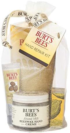 Burt's Bees Hand Repair Gift Set, 3 Hand Creams Plus Gloves Almond Milk Hand Cream, Lemon Butter ... | Amazon (US)