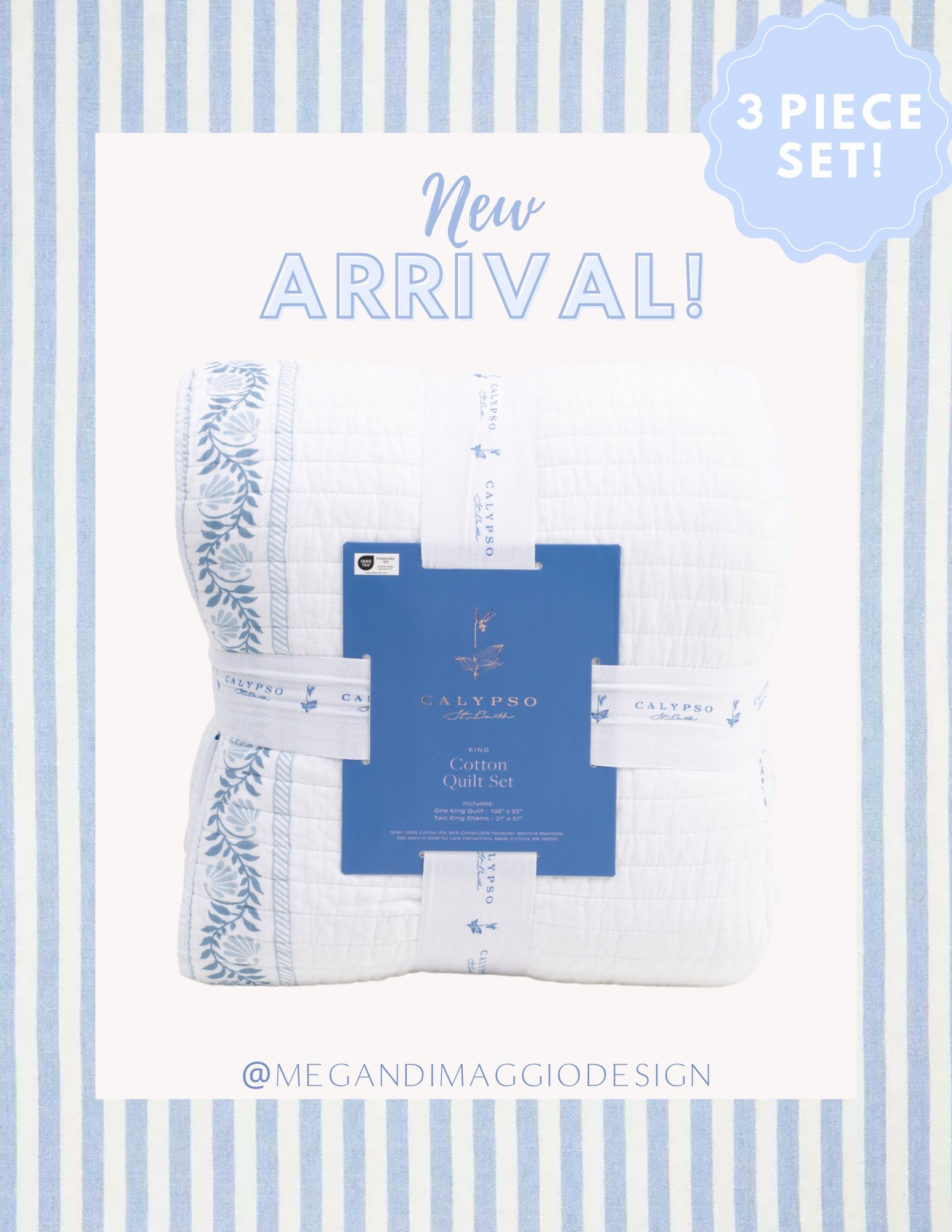 LOVE this new white & blue border 3 piece quilt set!! Perfect for a summer bedding refresh in a coastal home!! 🌊🐚😍

#LTKFindsUnder100 #LTKHome #LTKSummerEdit