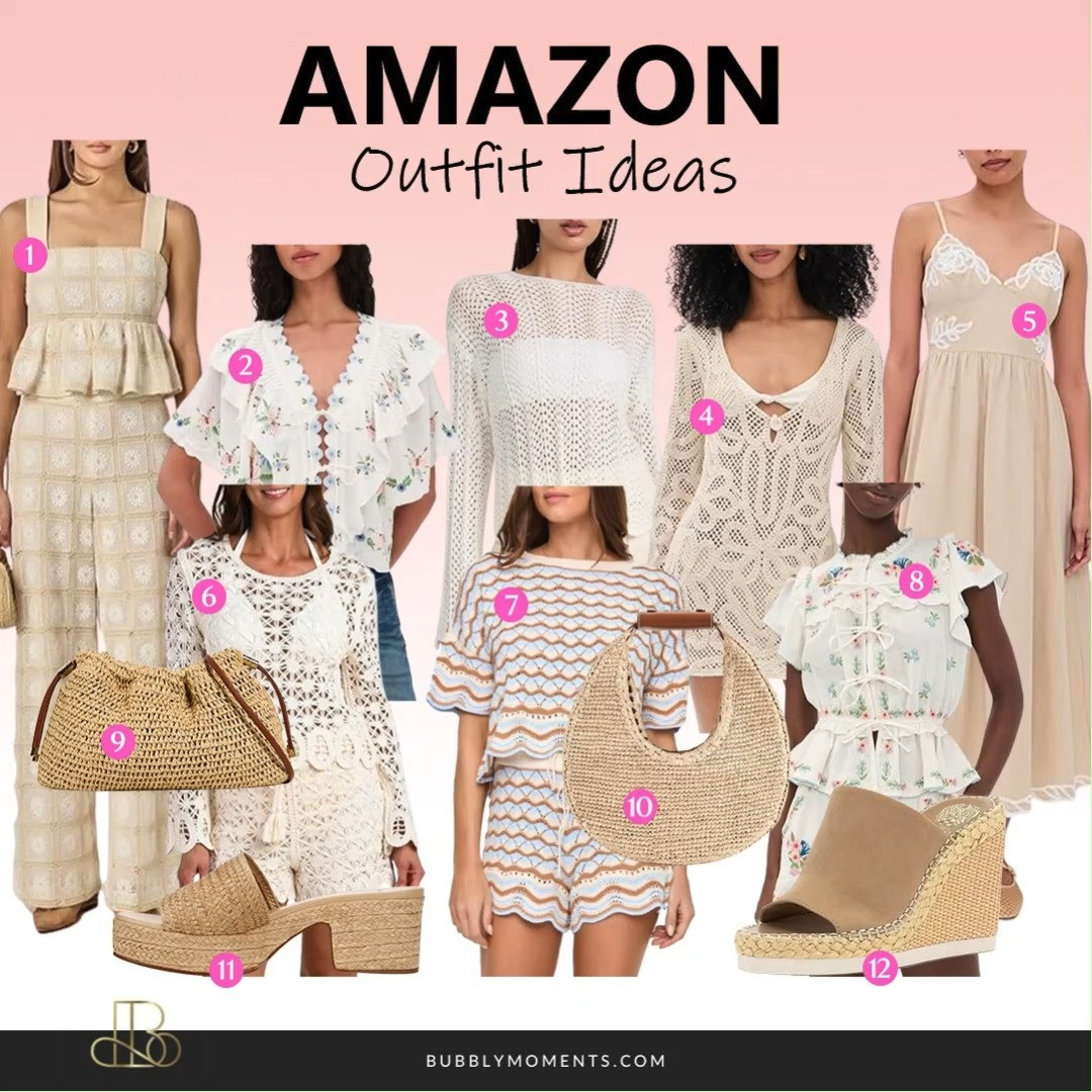 Easy and cute outfit ideas from Amazon 🤍✨ These looks are perfect for vacations, brunch, beach days, date nights, or everyday outfits. Featuring pretty dresses, matching sets, woven bags, sandals, and simple accessories that are easy to style and wear.
These pieces are easy to mix and match, so you can create different outfits all season long. Save this post for your outfit inspo and tap to shop your favorites 💕
#LTKootd #LTKStyle #LTKFinds #AmazonFashion #OutfitIdeas #AmazonFinds #OOTD #WomensFashion #StyleInspo #SummerOutfits #VacationOutfits #CasualStyle #CuteOutfits #BeachStyle #FashionInspo #TrendingNow #EverydayStyle 

 