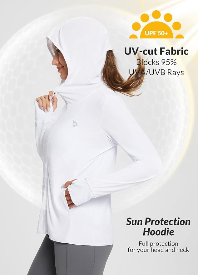 BALEAF Women's UPF 50+ Sun Protection Shirts SPF Jacket UV Cooling Hoodie Long Sleeve Summer Clot... | Amazon (US)