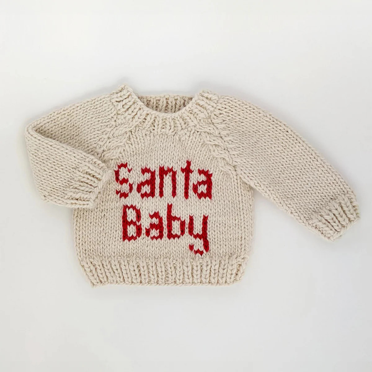 Santa Baby Crew Neck Knit Sweater | SpearmintLOVE