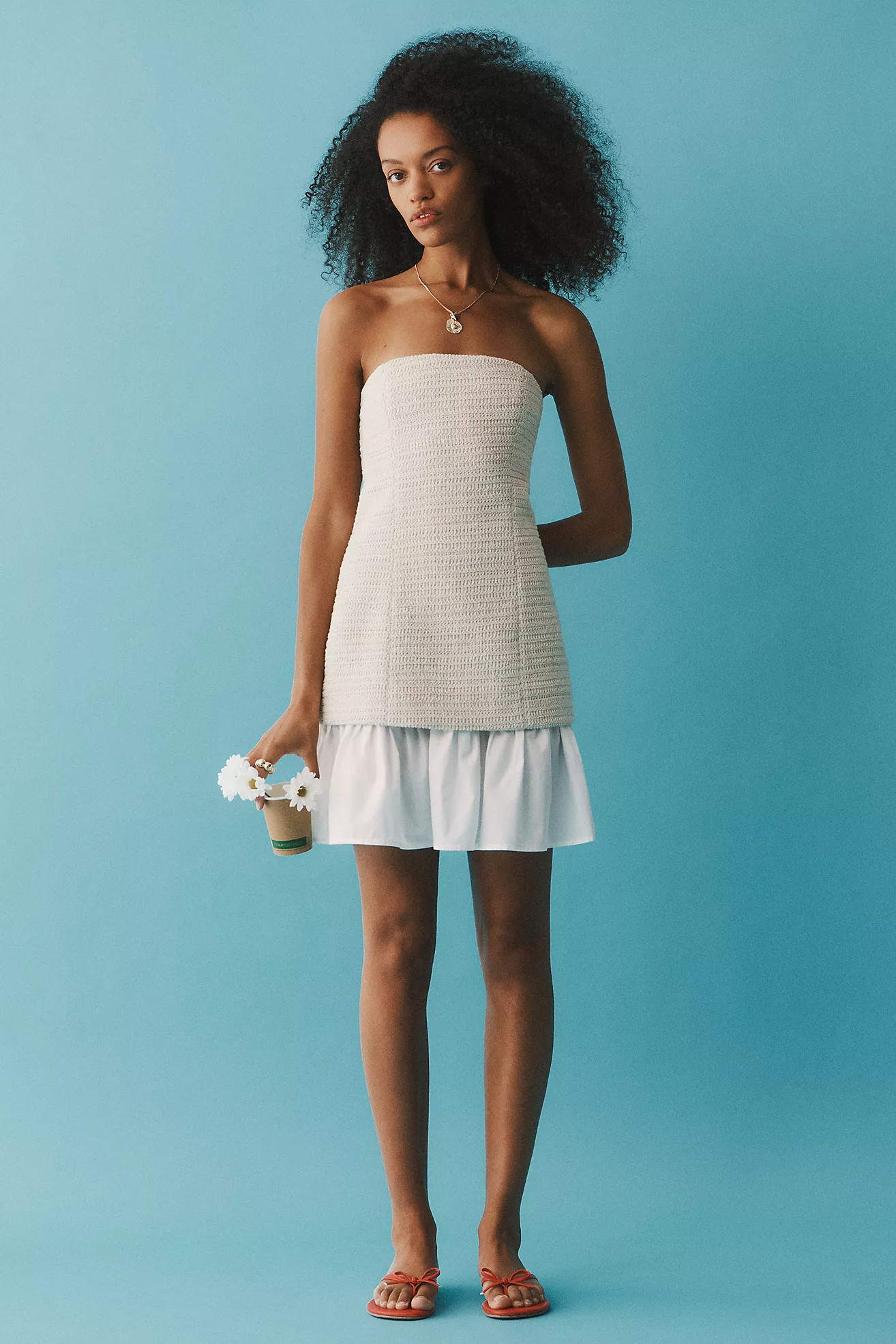 MON RENN Delmar Strapless Shift Mini Dress | Anthropologie (US)