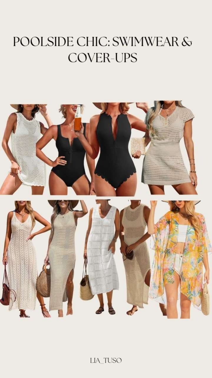 Poolside but make it chic 🩴☀️ From flattering swimwear to breezy cover-ups, these picks are perfect for lounging in style (and snapping a few cute pics, of course).

#PoolsideChic #SwimStyleGoals #CoverUpAndGlow 

 #LTKStyleTip #LTKSwim #LTKTravel