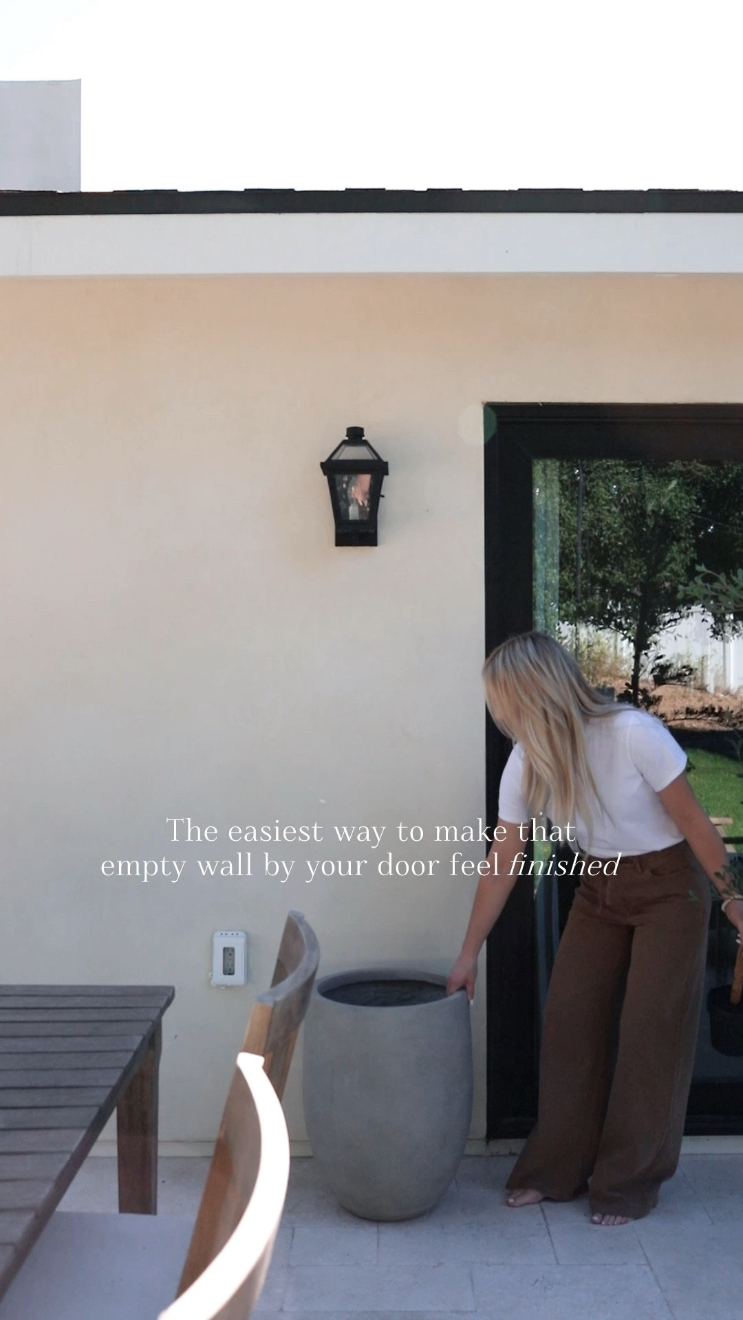 The easiest way to make that empty wall by your door feel finished 🌿 A large planter + an olive tree instantly adds height, warmth, and that collected, lived-in feel—without overthinking it. It’s one of those simple styling ideas that makes your whole space feel intentional! 

#LTKSeasonal #LTKHome