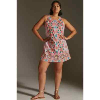 Anthropologie Embroidered & Appliqued Shift Dress  Floral  14- $248 | eBay | eBay US