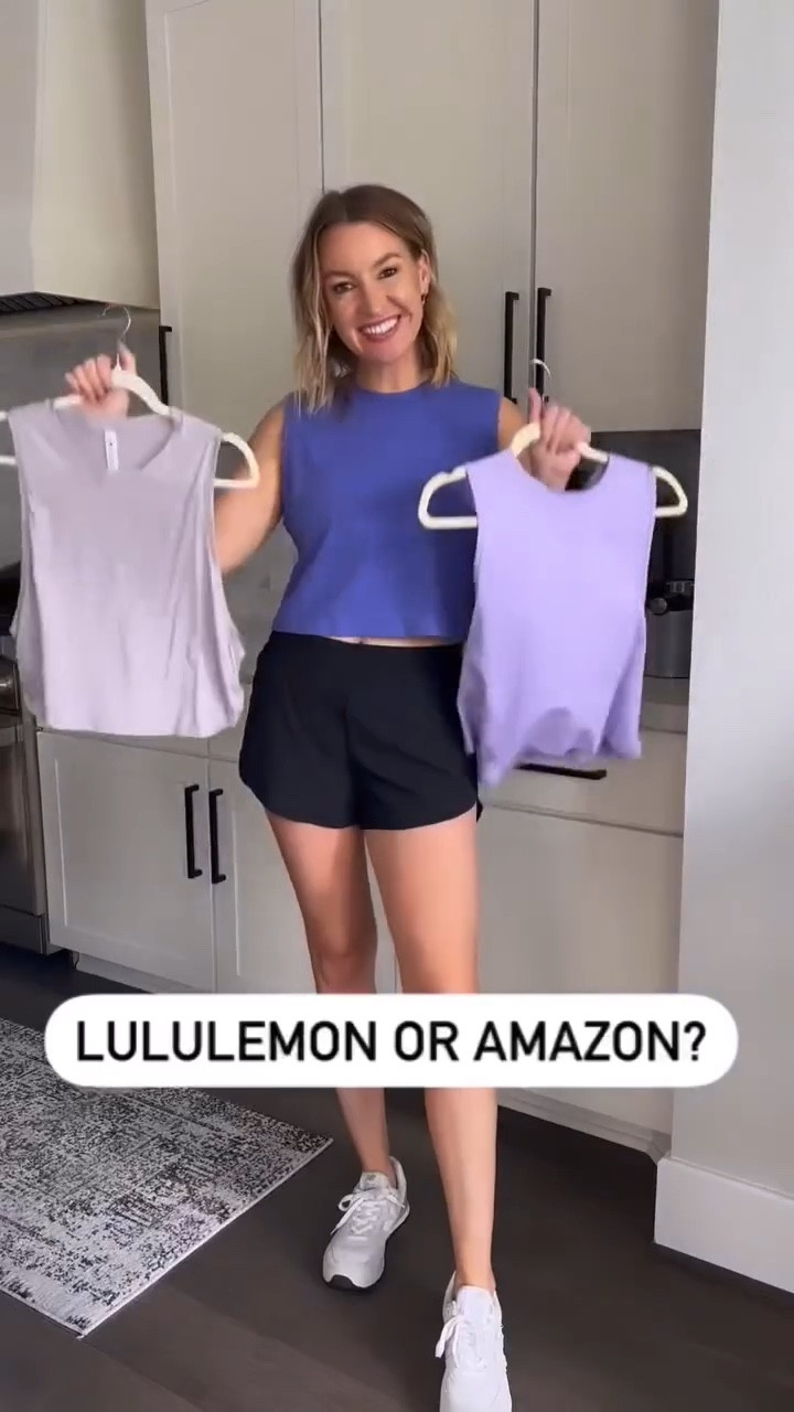 Amazon crops under $20 that are very similar to the Lululemon all yours cropped tank! Wearing a size 6 in LL and a small in the Amazon ones! 🤍

#LTKStyleTip #LTKVideo #LTKFindsUnder50