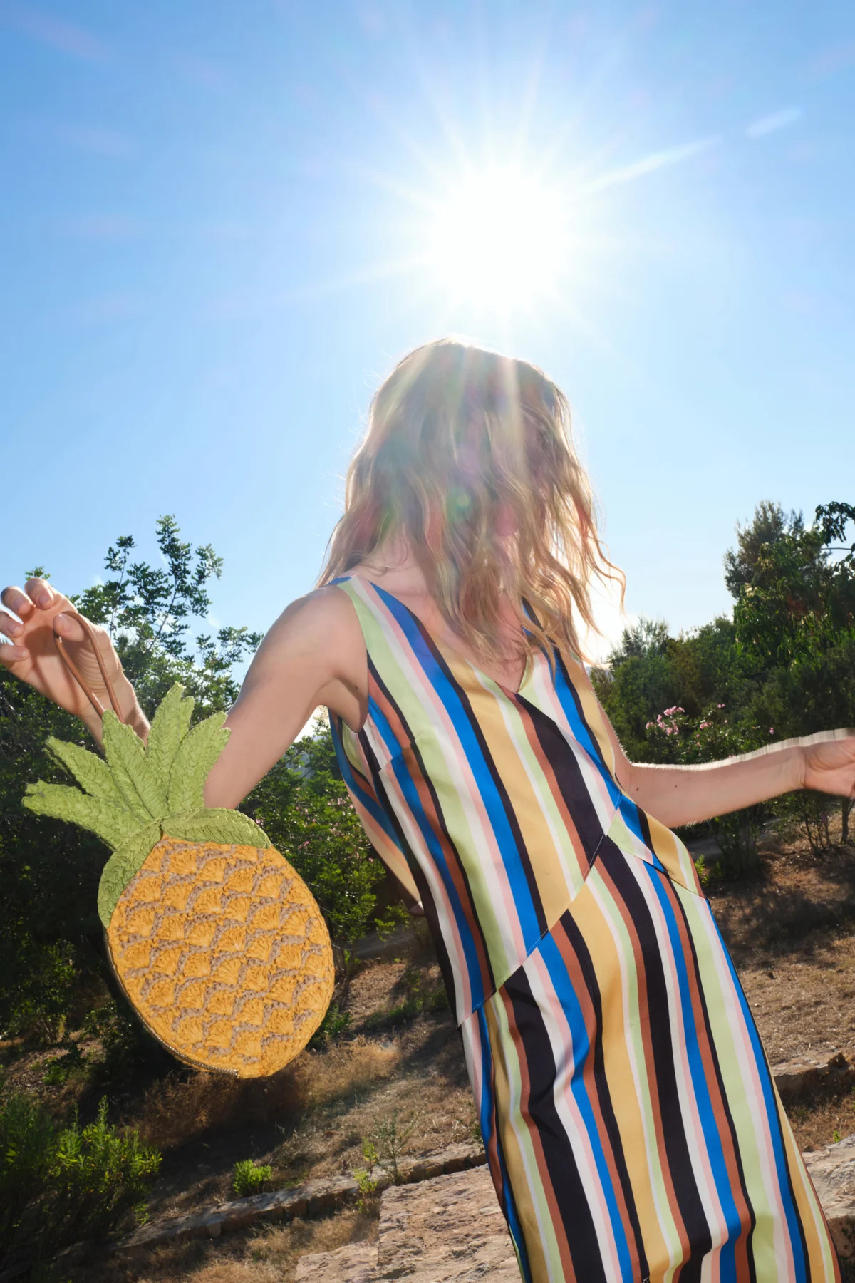 Pineapple Wristlet In Yellow Multi | Simon Miller