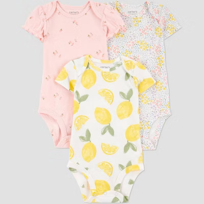 Carter's Just One You® Baby Girls' 3pk Bodysuit | Target