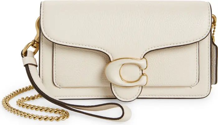 Tabby Polished Pebble Leather Wristlet | Nordstrom