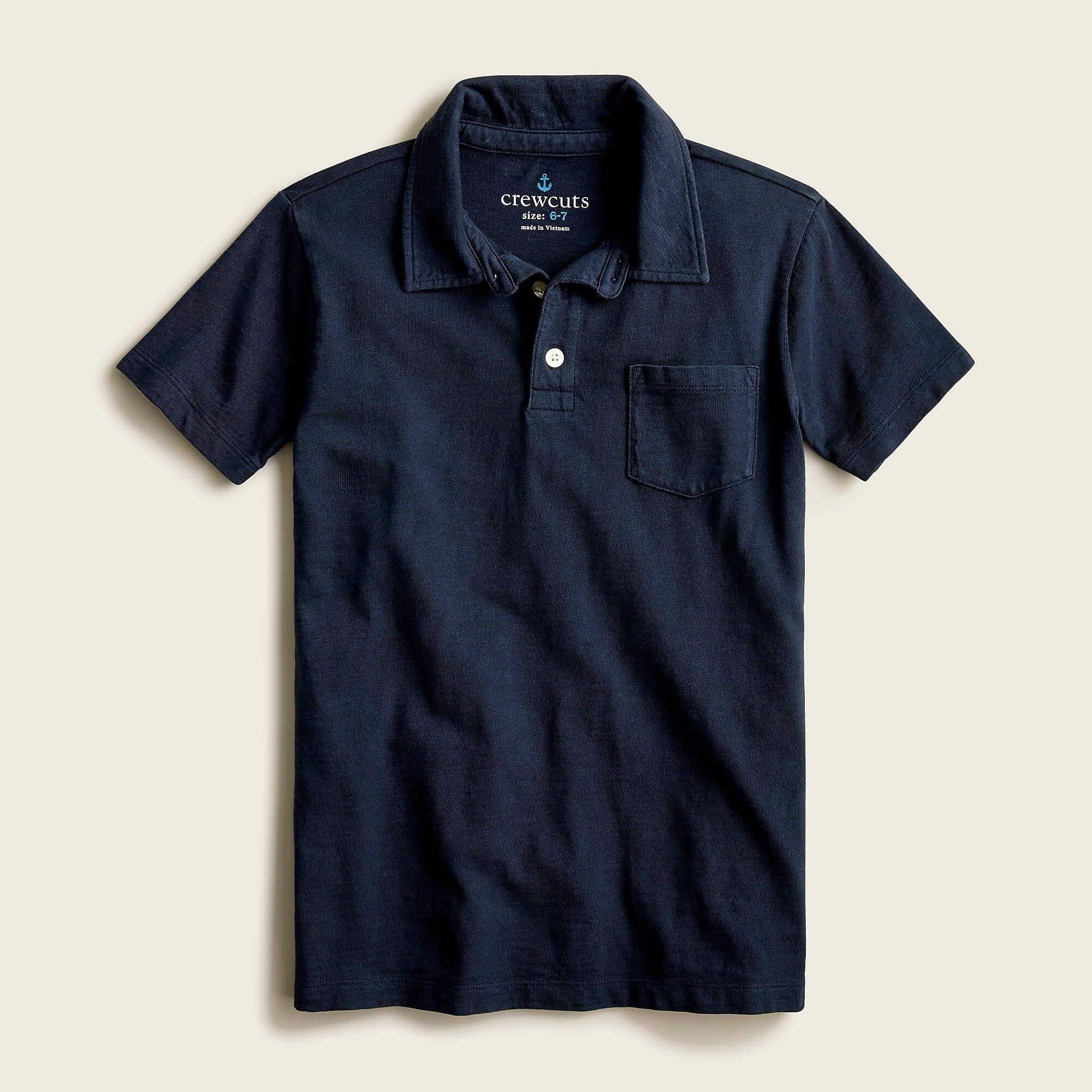 Boys' slub cotton polo shirt | J.Crew US