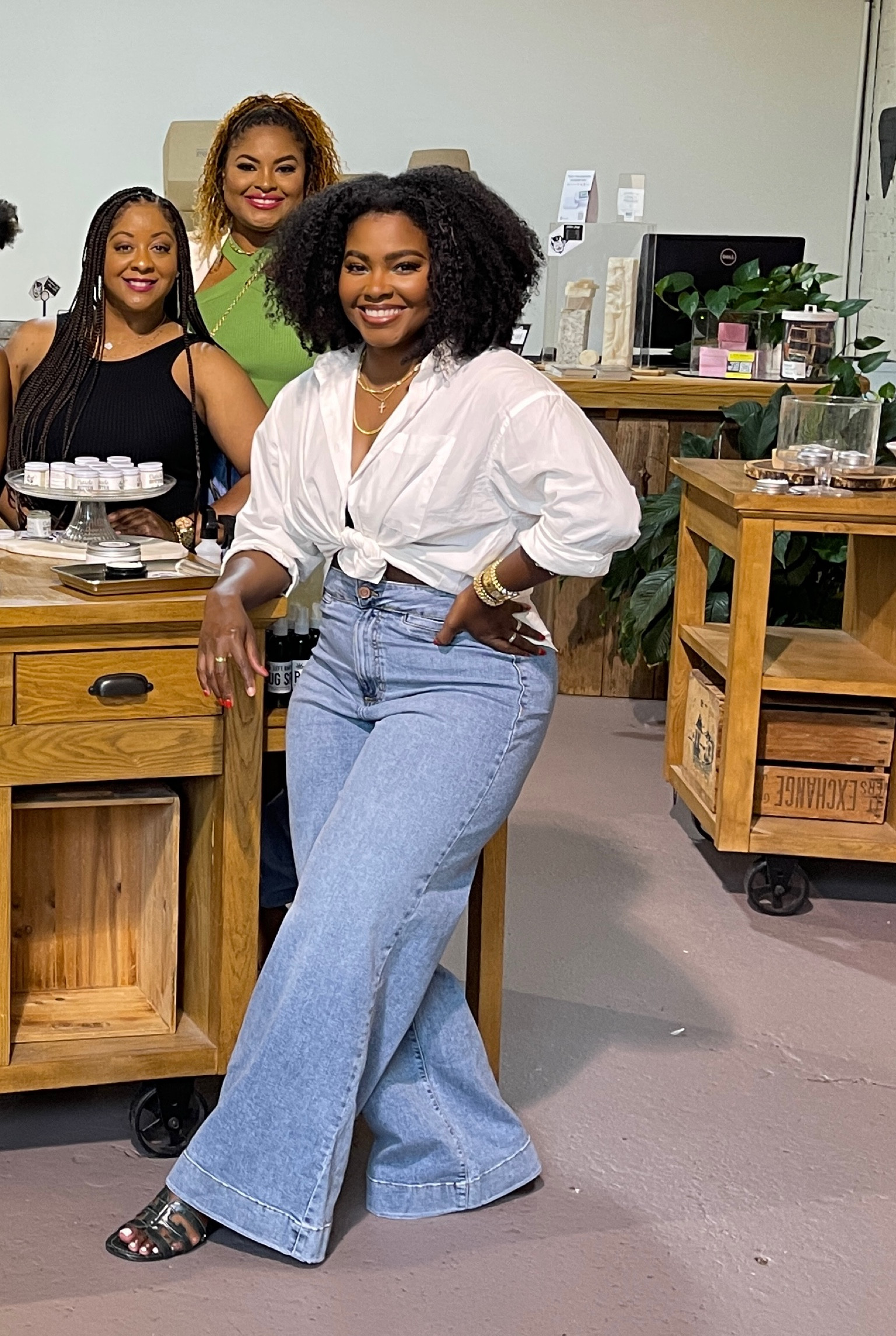 Hosted a body scrub class with some ladies and got a TON of requests for my outfit deets. So linking them here! 
Top: XL
Bottoms: 12 
#LTKcurves #LTKunder100

#LTKmidsize