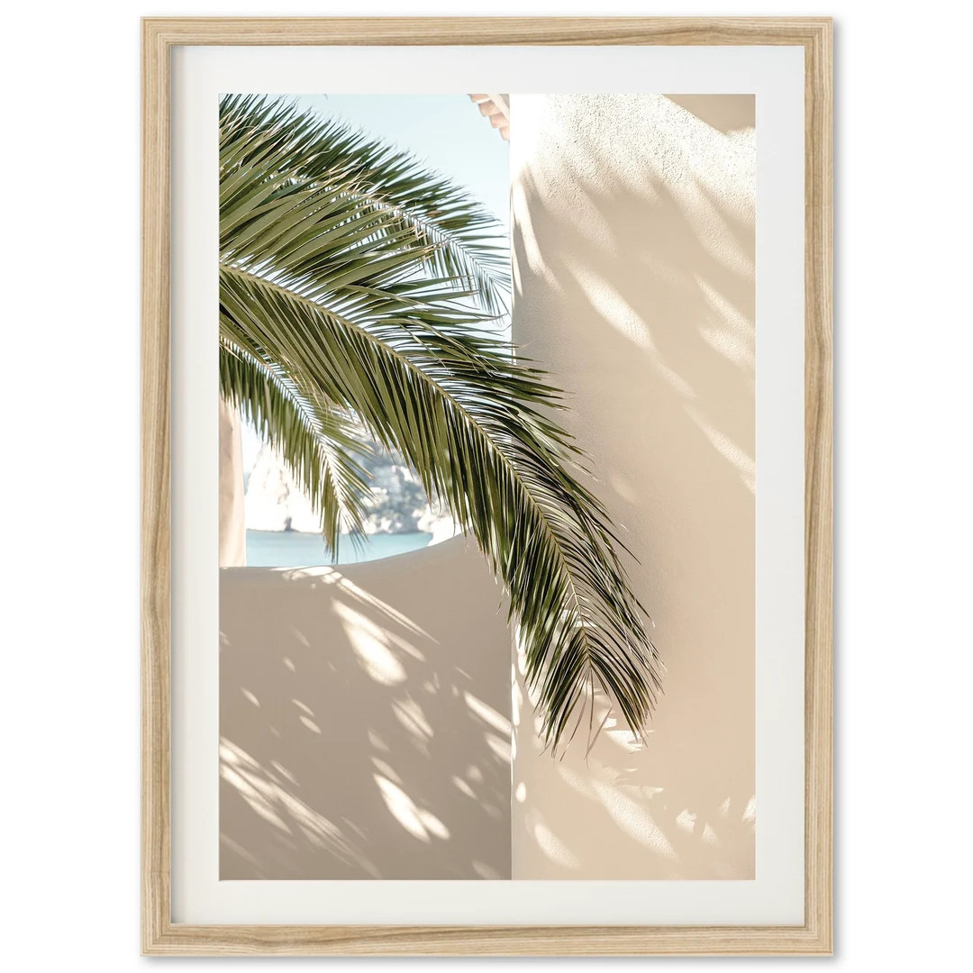 Fine Art Travel Photography Framed Print Coastal Ocean Fine Art Photography Boho Palm Tree Home W... | Etsy (US)