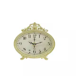 6.25" Ornate Gold Oval Tabletop Clock by Ashland® | Michaels Stores