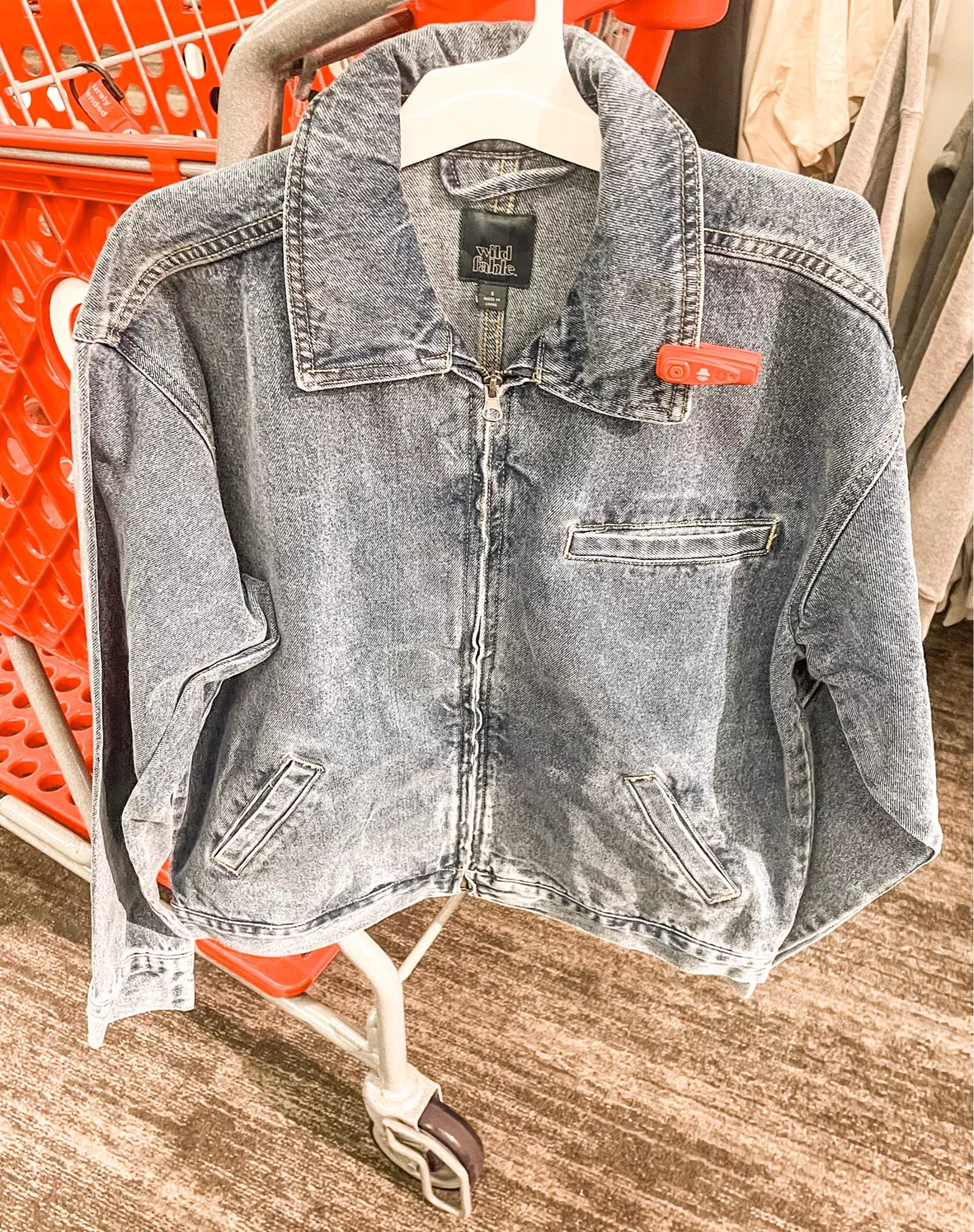 Women's Boxy Zip-Up Denim Jacket - … curated on LTK