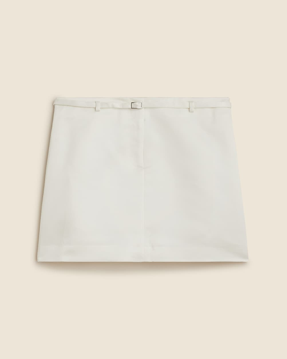 Belted mini skirt in duchesse satin | J. Crew US