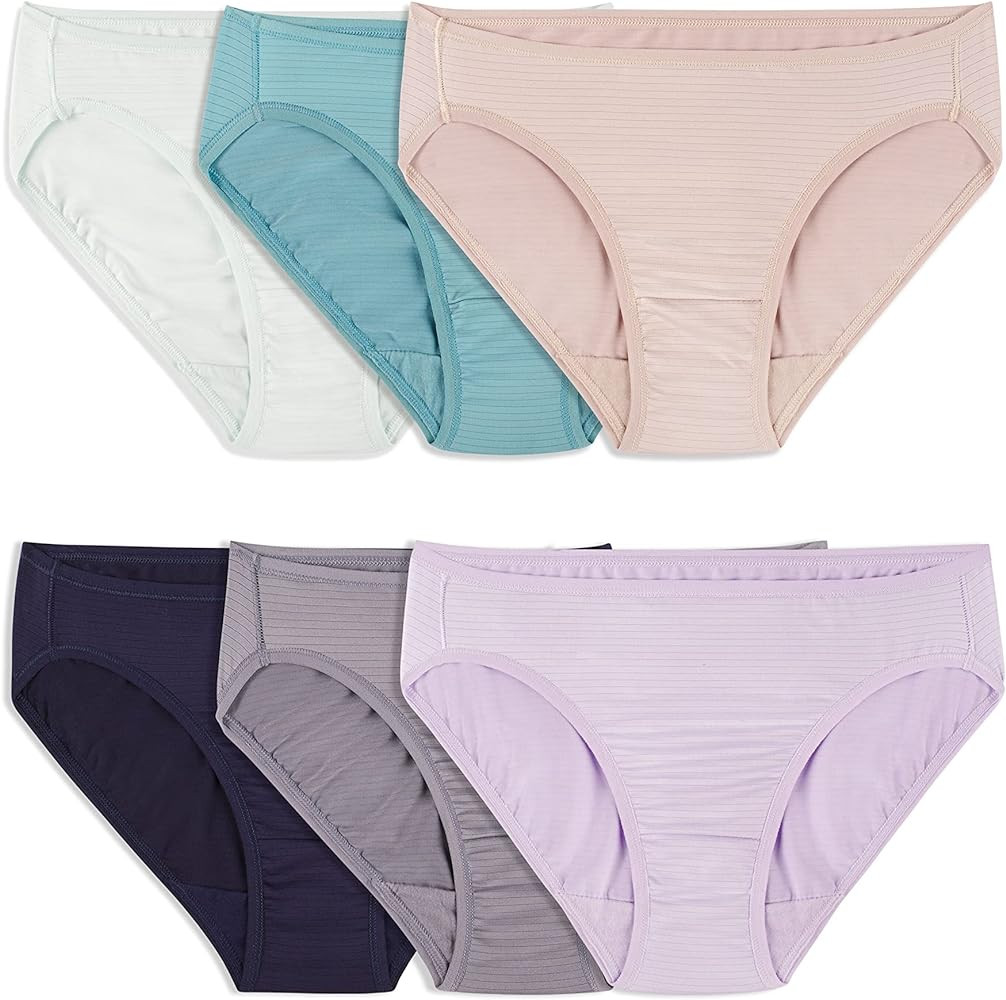 Fruit of the Loom Women's Breathable Underwear, Moisture Wicking Keeps You Cool & Comfortable, Av... | Amazon (US)
