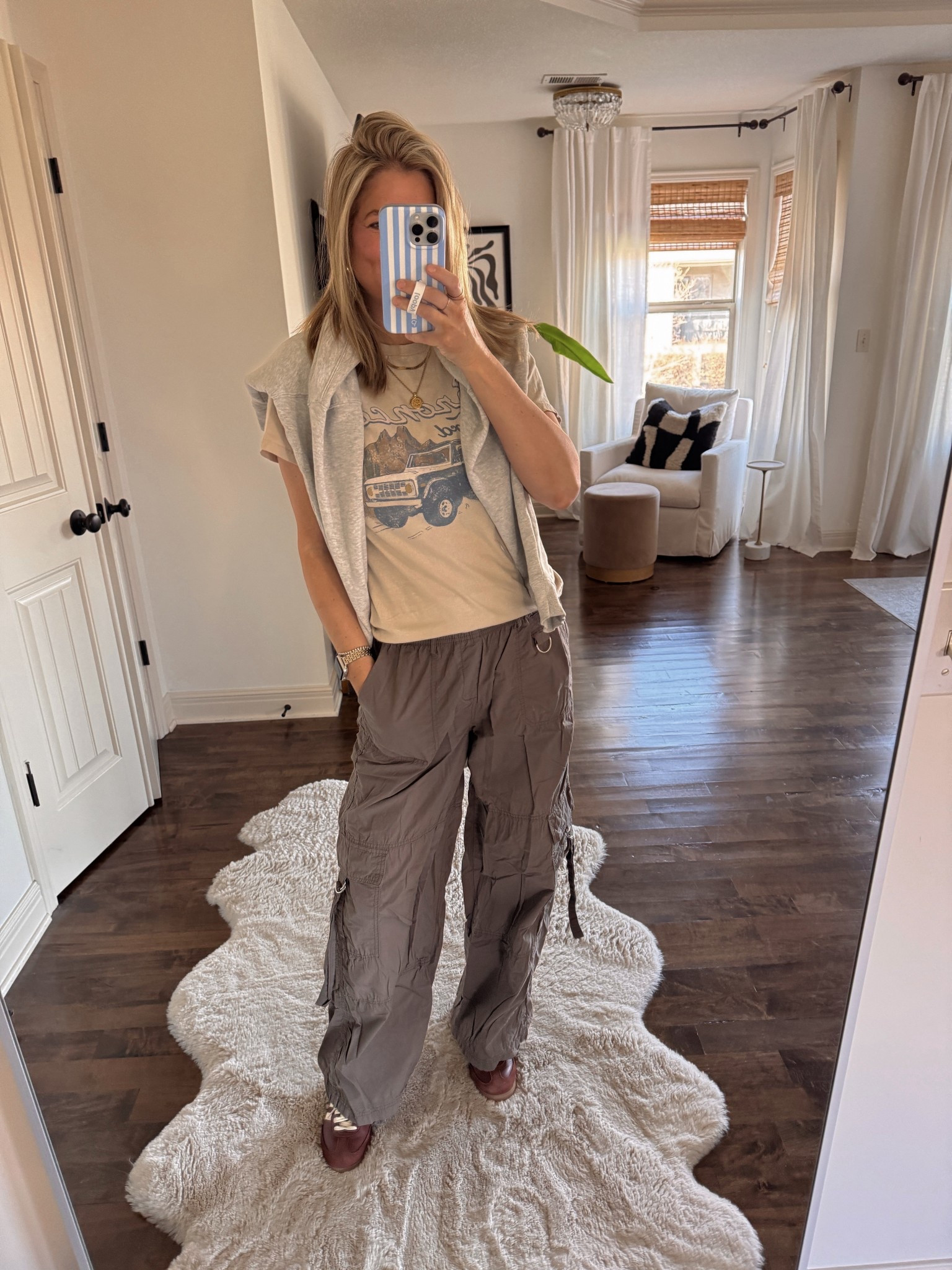 Ford bronco tee was thrifted, but found for $11, pants are old target 

#LTKootd #LTKOver40