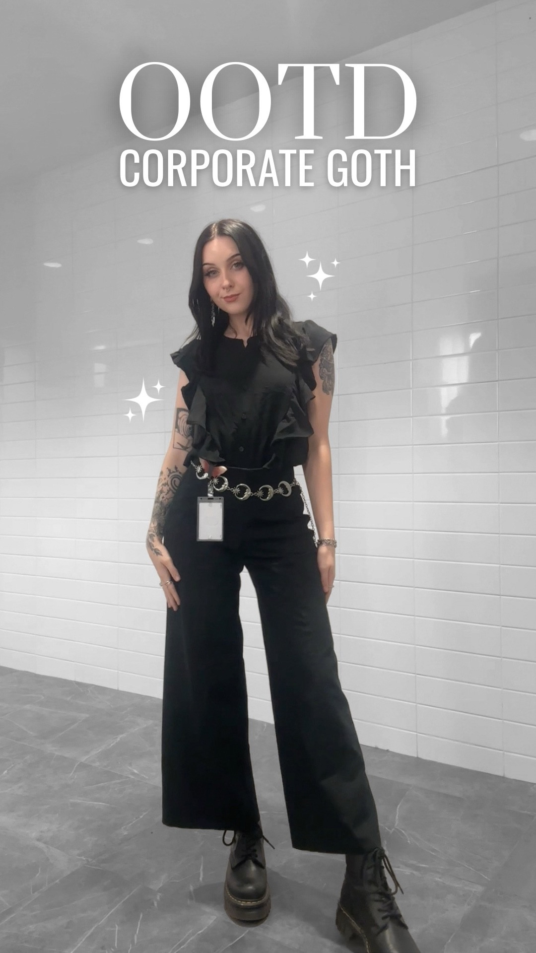 another day of haunting the office #corporategoth #officegoth #altgirl #alternativefashion #ootd 

#LTKPetite