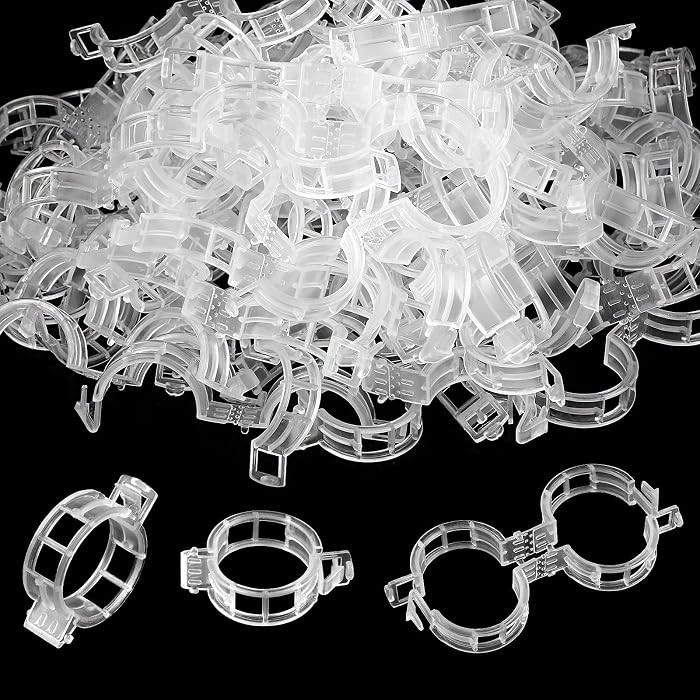 200 Pcs Plastic Trellis Plant Support Clips for Support, Grape and Tomato Vine, Vegetables Plants... | Amazon (US)