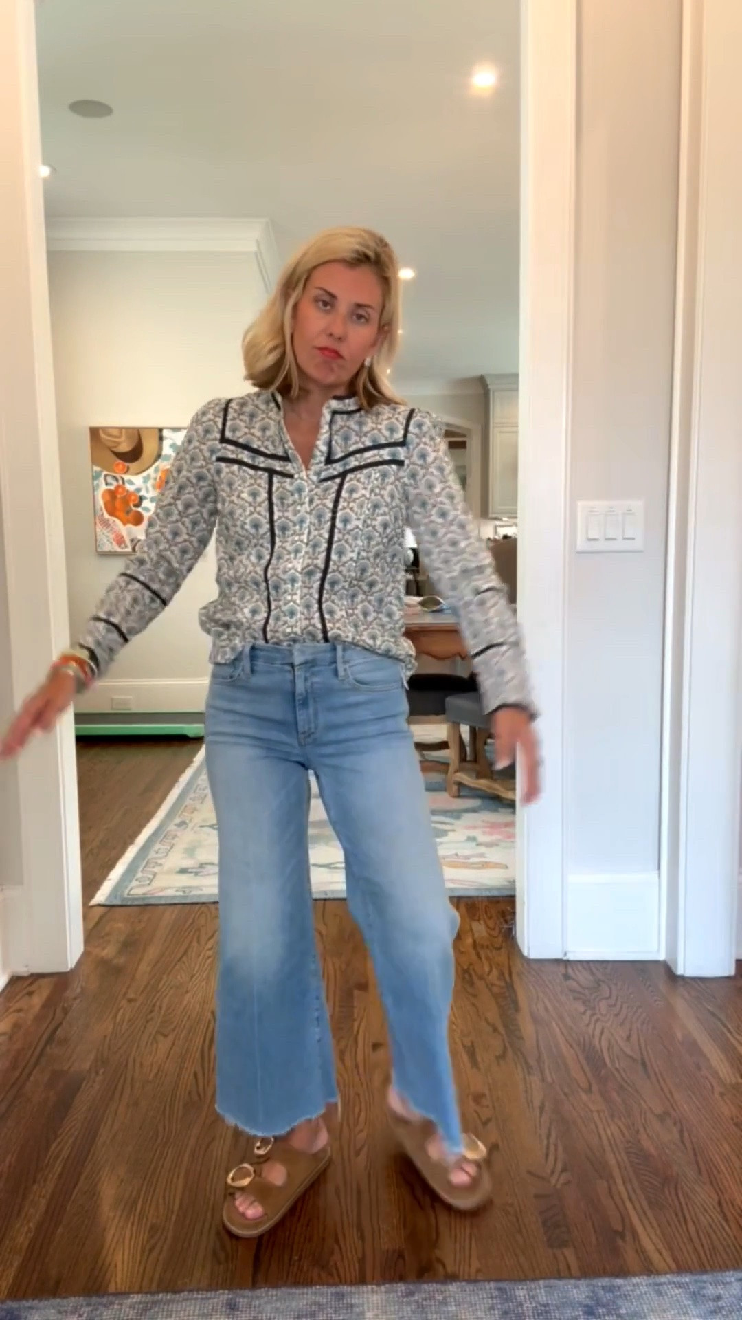 Top 20% OFF!! 
Boden’s button-downs never disappoint! I’ve paired it with my favorite jeans and how cute are these new shoes from tar-jay?!? 
Blouse - 2
Jeans - 26 (1964 wash)
Sandals - 8 tts 

Codes:
Boden - HHCX
Allie + Bess - Catherine20


#LTKdayinmylife #LTKootd #LTKmomlife

#LTKdayinmylife #LTKmomlife #LTKOver40