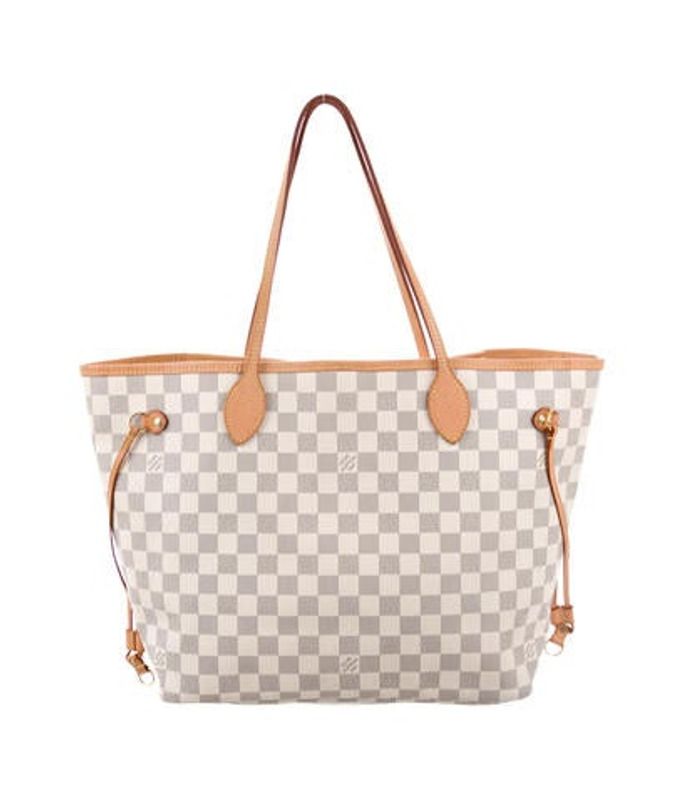 Louis Vuitton Damier Azur Neverfull MM navy Louis Vuitton Damier Azur Neverfull MM | The RealReal