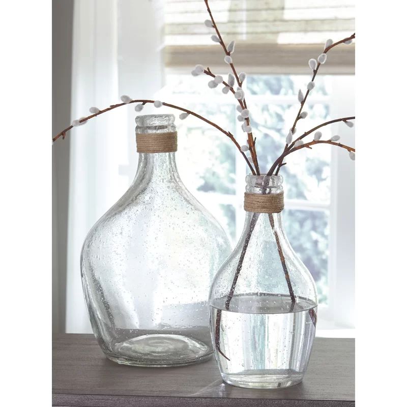 2 Piece Eowyn Clear Glass Table Vase Set | Wayfair North America