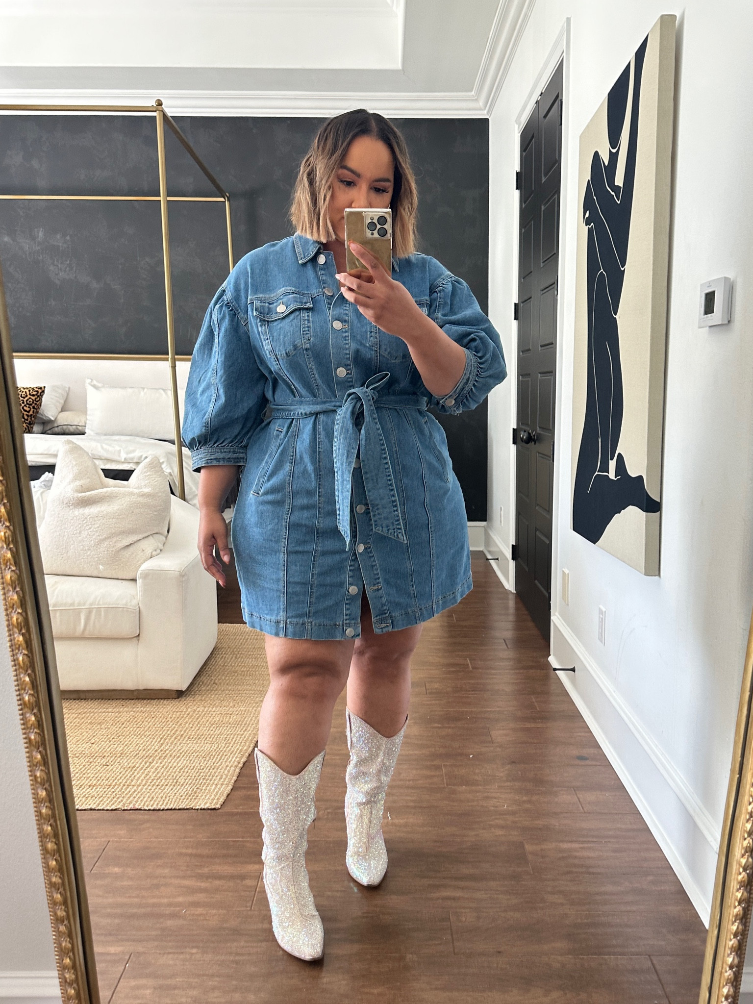 Wide calf rhinestone cowboy boots 

#LTKHolidaySale #LTKSeasonal #LTKplussize